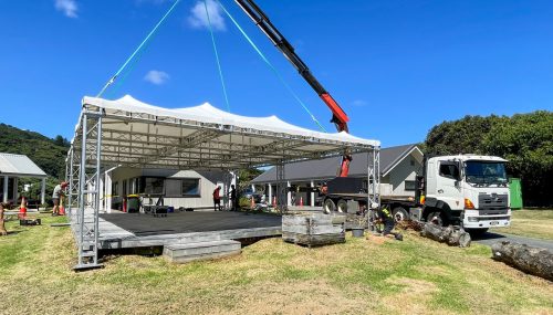 Event Base Raises the Roof at Muriwai