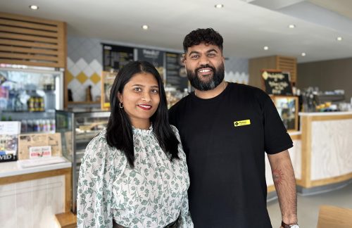 Service with a Smile at Columbus Coffee 